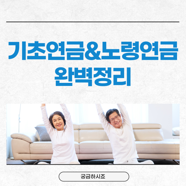 기초연금 노령연금 국민연금